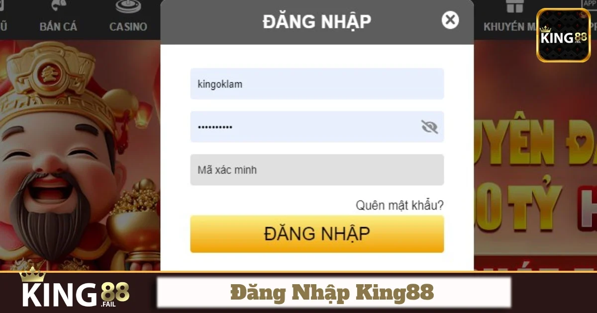 Đăng Nhập King88 - Mở Ra Thế Giới Game Đổi Thưởng Thú Vị 1 Làm thế nào để đăng nhập King88 nhanh và an toàn?