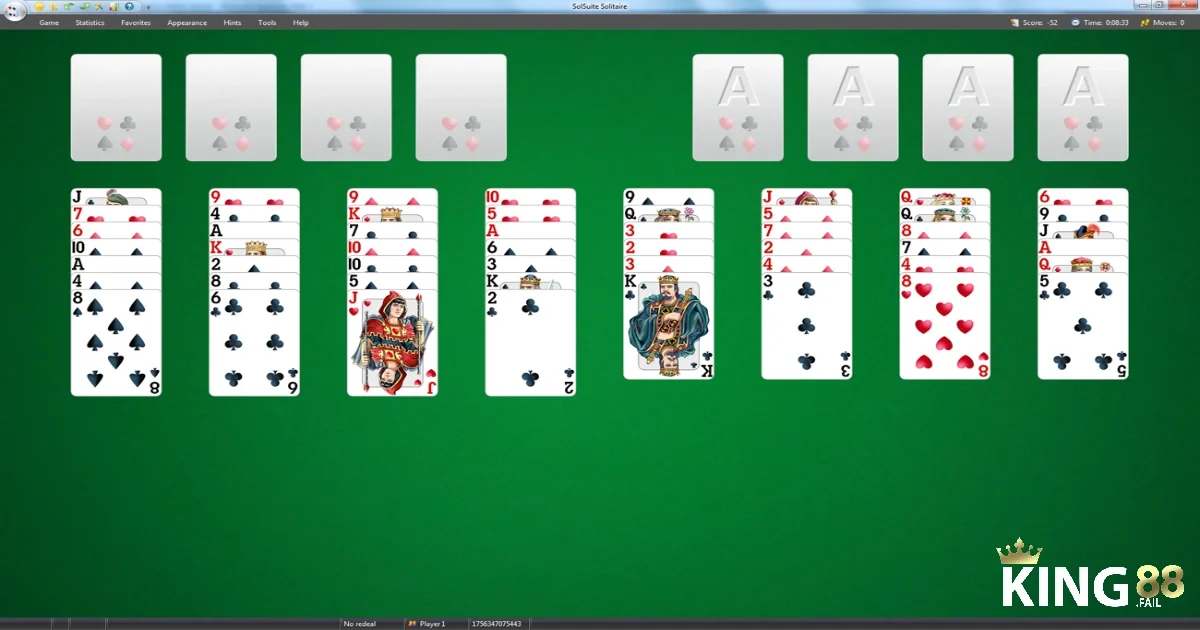 Game Bài Solitaire King88 – Chinh Phục Tựa Game Kinh Điển 3 Hướng dẫn cách chơi game bài Solitaire King88