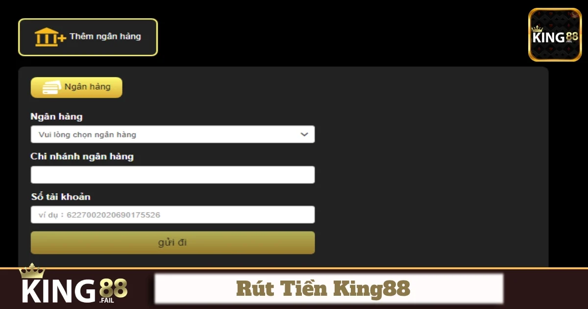 Hướng dẫn chi tiết cách rút tiền King88 trong 1 phút